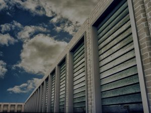 storage units with sky