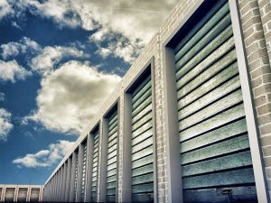 storage unit with clouds