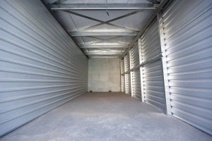 empty metal storage units